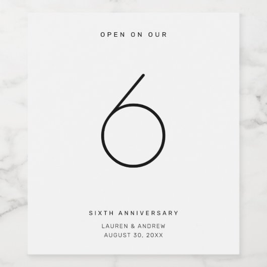 Moderne minimalistische zwarte en witte waslabel wijn etiket (Enkel label)