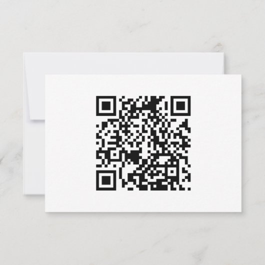 Moderne minimalistische zwarte kalligrafie Script  RSVP Kaartje (Achterkant)