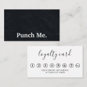 Moderne, minimalistische zwarte-kleurenkaart visitekaartje (Voorkant / Achterkant)