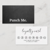 Moderne, minimalistische zwarte-kleurenkaart visitekaartje (Voorkant / Achterkant)