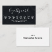 Moderne, minimalistische zwarte-kleurenkaart visitekaartje (Voorkant / Achterkant)