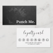 Moderne, minimalistische zwarte-kleurenkaart visitekaartje (Voorkant / Achterkant)