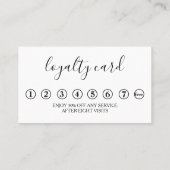 Moderne, minimalistische zwarte-kleurenkaart visitekaartje (Achterkant)