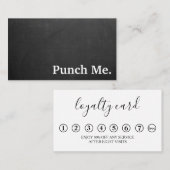 Moderne, minimalistische zwarte-kleurenkaart visitekaartje (Voorkant / Achterkant)