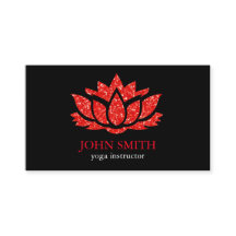 Moderne minimalistische zwarte Lotus Yoga-instruct