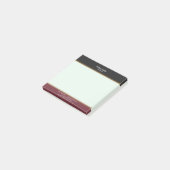Moderne minimalistische zwarte maroon Stripes Post-it® Notes (Schuin)