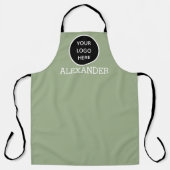 Moderne, minimalistische zwarte pagina Aangepast l Schort (Voorkant)