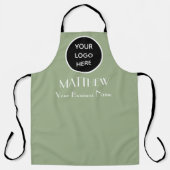 Moderne, minimalistische zwarte pagina Aangepast l Schort (Voorkant)