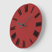 Moderne minimalistische zwarte roomgetallen grote klok (Hoek)