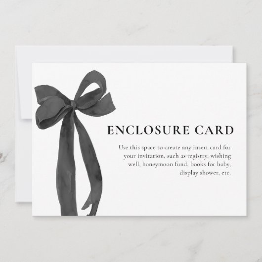 Moderne minimalistische zwarte roze boeg behuizing kaart (Voorkant)