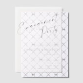 Moderne Minimalistische Zwarte Script Verlovingsfe Vellum Uitnodigingen (Offset (Uitnodiging))