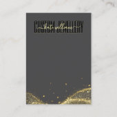 Moderne minimalistische zwarte sieraden display ka visitekaartje (Voorkant)