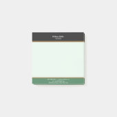 Moderne minimalistische zwarte strepen post-it® notes (Voorkant)