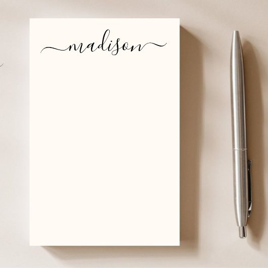 Moderne minimalistische zwarte typografie Chic Nam Post-it® Notes