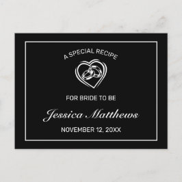 Moderne minimalistische zwarte Vrijgezellenfeesten Briefkaart