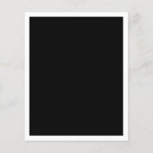 Moderne Minimalistische Zwarte & Witte Elegante Br (Achterkant)