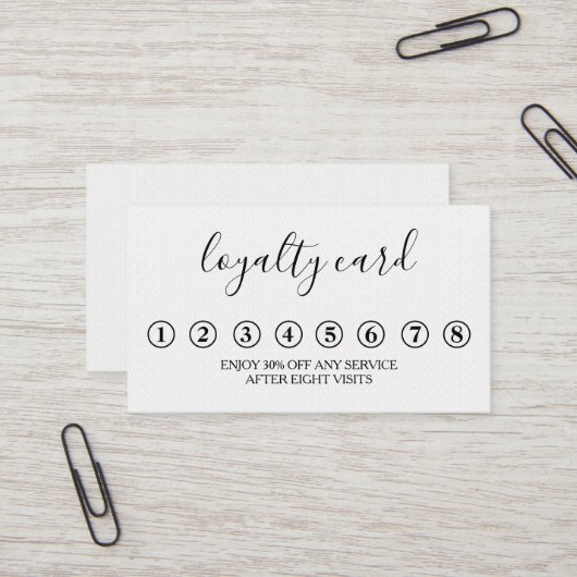 Moderne minimalistische zwarte & witte logo-kaart visitekaartje (Voorkant / Achterkant in situ)