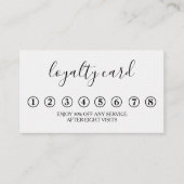 Moderne minimalistische zwarte & witte logo-kaart visitekaartje (Voorkant)