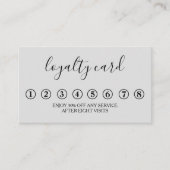 Moderne minimalistische zwarte & witte logo-kaart visitekaartje (Voorkant)