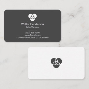 Moderne Minimalistische Zwarte Witte Strakke Perso Visitekaartje