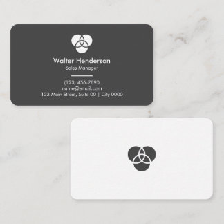 Moderne Minimalistische Zwarte Witte Strakke Perso Visitekaartje