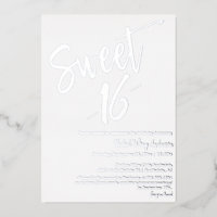 Moderne minimalistische zweet 16de verjaardag van 