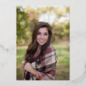 Moderne minimalistische zweet 16e verjaardag Roos  Folie Uitnodiging (Achterkant)