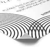 Moderne minimumeisen voor het waarschuwen van wedu poster (Hoek)