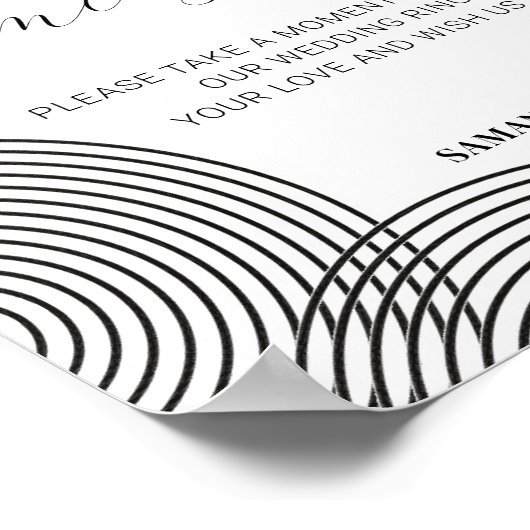 Moderne minimumeisen voor het waarschuwen van wedu poster (Hoek)