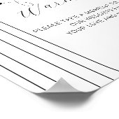 Moderne minimumeisen voor het waarschuwen van wedu poster (Hoek)