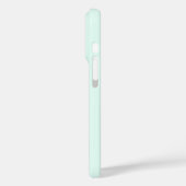 Moderne Mint Cream Gepersonaliseerde Monogram Naam Case-Mate iPhone Case (Achterkant / Links)