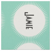 Moderne Mint gepersonaliseerde stof (Close Up)