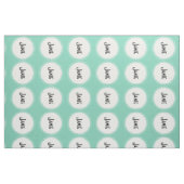 Moderne Mint gepersonaliseerde stof (Fat Quarter)