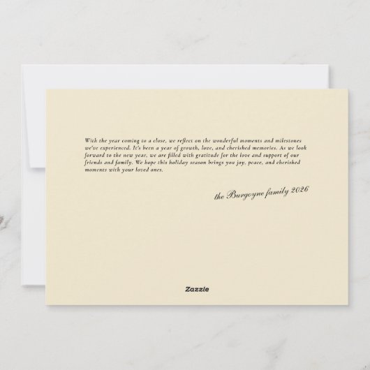 Moderne Mint Green Stripes 3 Foto Kerstmis Feestdagenkaart (Achterkant)