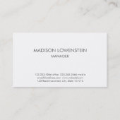Moderne Mint Green Waterverf Bright Chic Visitekaartje (Achterkant)