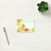 Moderne mint-groene citrusvruchten post-it® notes (Kantoor)