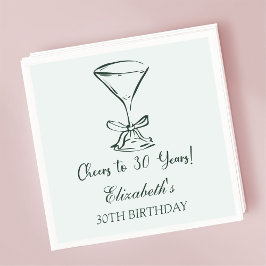 Moderne Mint juicht voor 30 jaar verjaardag servet