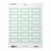 Moderne mint quatrefoil "Dit boek behoort tot" Etiket (Full Sheet)