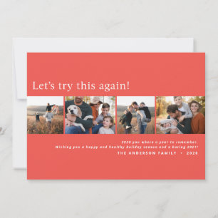 Moderne, minuscule, grappige kerstfeestdagen aankondiging