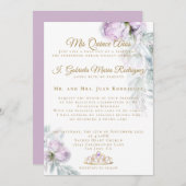 Moderne Mis Quince Años Kaart (Voorkant / Achterkant)