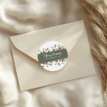 Moderne Mistletoe Merry Christmas Gift Stickers<br><div class="desc">Presenteren van onze moderne Mistletoe Merry Christmas Gift Stickers. Deze stickers zijn voorzien van een eigentijds mistletoe-design,  dat een feestelijk tintje geeft aan uw vakantiegiften. Perfect voor het afdichten van enveloppen of het versieren van cadeaus,  deze stickers verspreiden feestvreugde in stijl!</div>