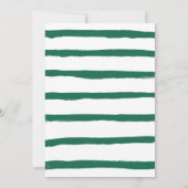 Moderne Mix en Klets Groen Script Feestje Kaart (Achterkant)