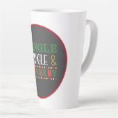 Moderne Mix en Klink Kerst Latte Mok (Rechterhoek)
