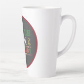 Moderne Mix en Klink Kerst Latte Mok (Rechts)