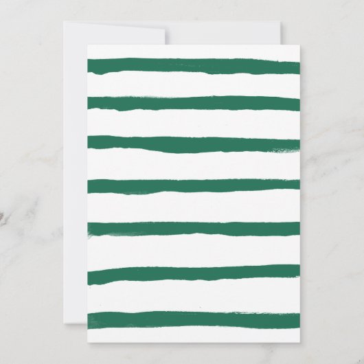 Moderne Mix en Mingle Green Script Vakantie Party Kaart (Achterkant)