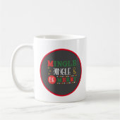Moderne Mix en Rinkel Kerst Koffiemok (Links)