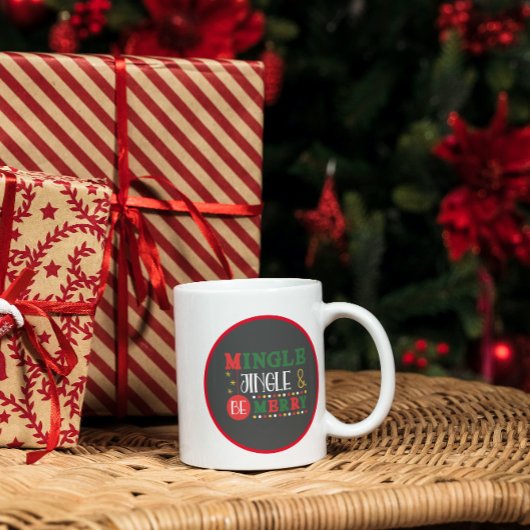 Moderne Mix en Rinkel Kerst Koffiemok