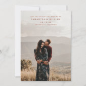 Moderne mix & match minimalistische foto over de v save the date (Voorkant)