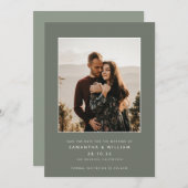 Moderne mix & match minimalistische foto save the date (Voorkant / Achterkant)