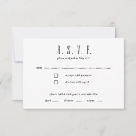 Moderne Mix RSVP-kaart RSVP Kaartje